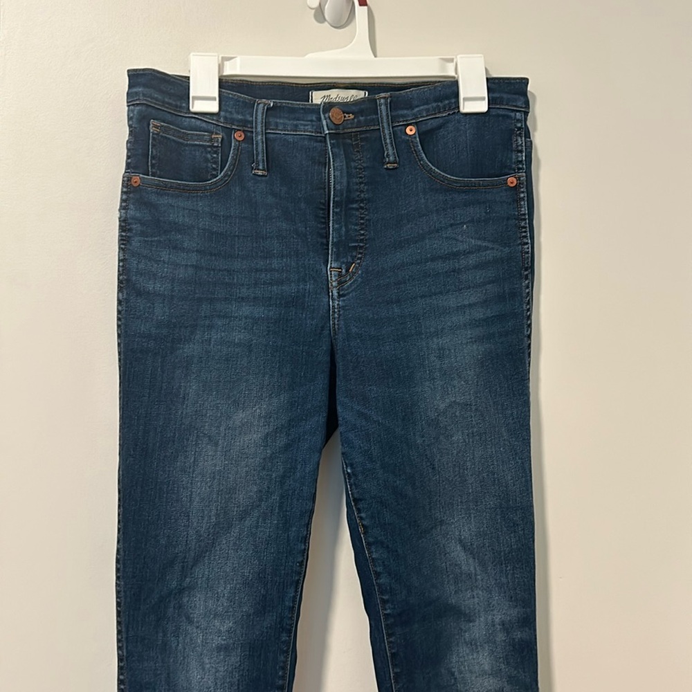 Madewell Women's Skinny Jeans - Dark Blue